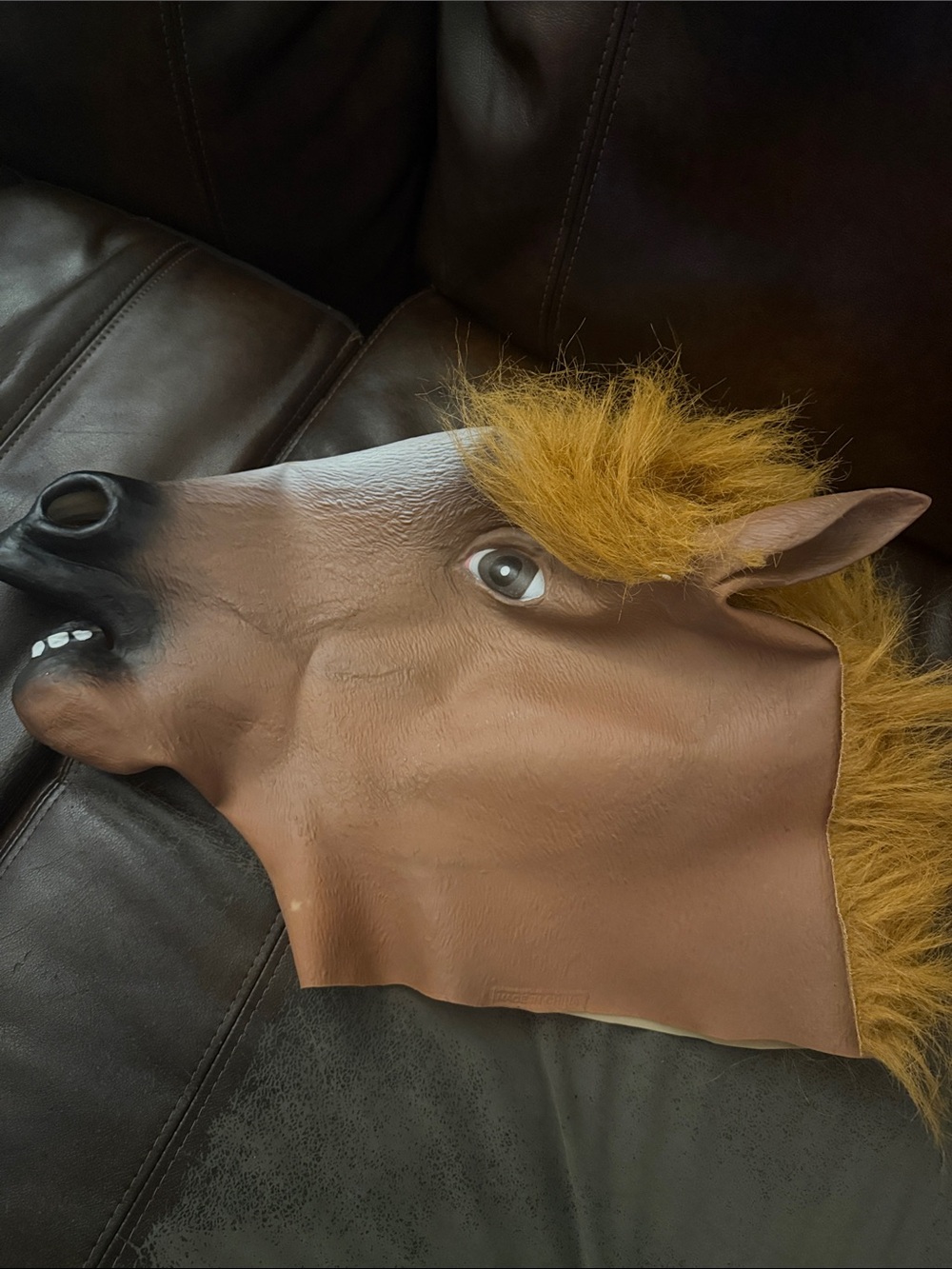 Brown Horse Head Costume Mask for Kids realistic cosplay